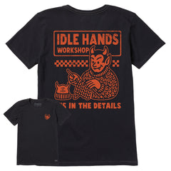 Women's Idle Hands Workshop Short Sleeve Crusher Tee
