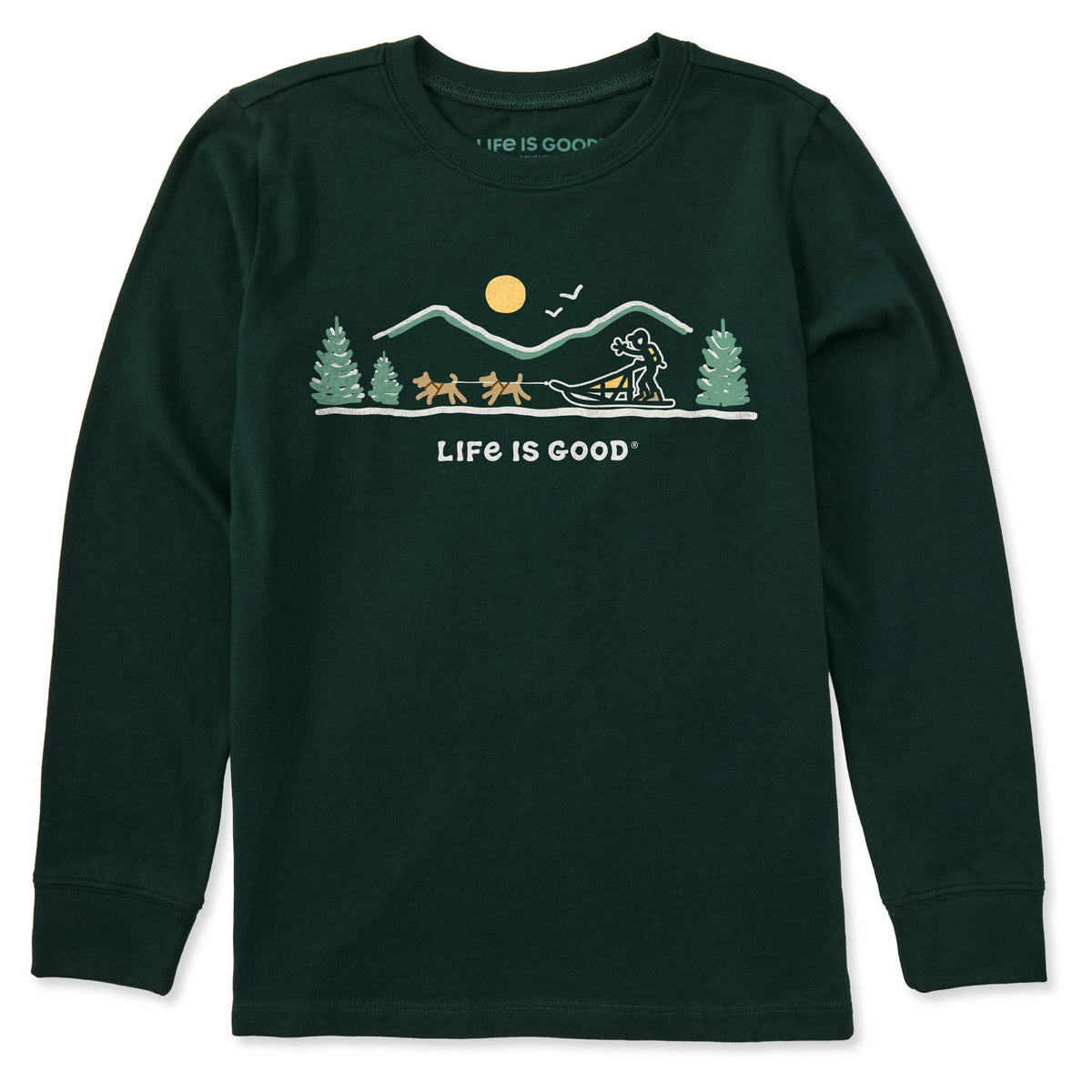 Kids Dogsled Vista Long Sleeve Crusher Tee