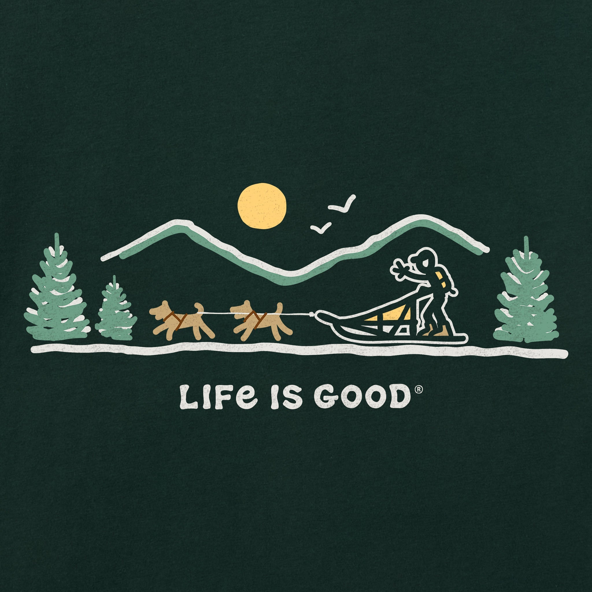 Kids Dogsled Vista Long Sleeve Crusher Tee