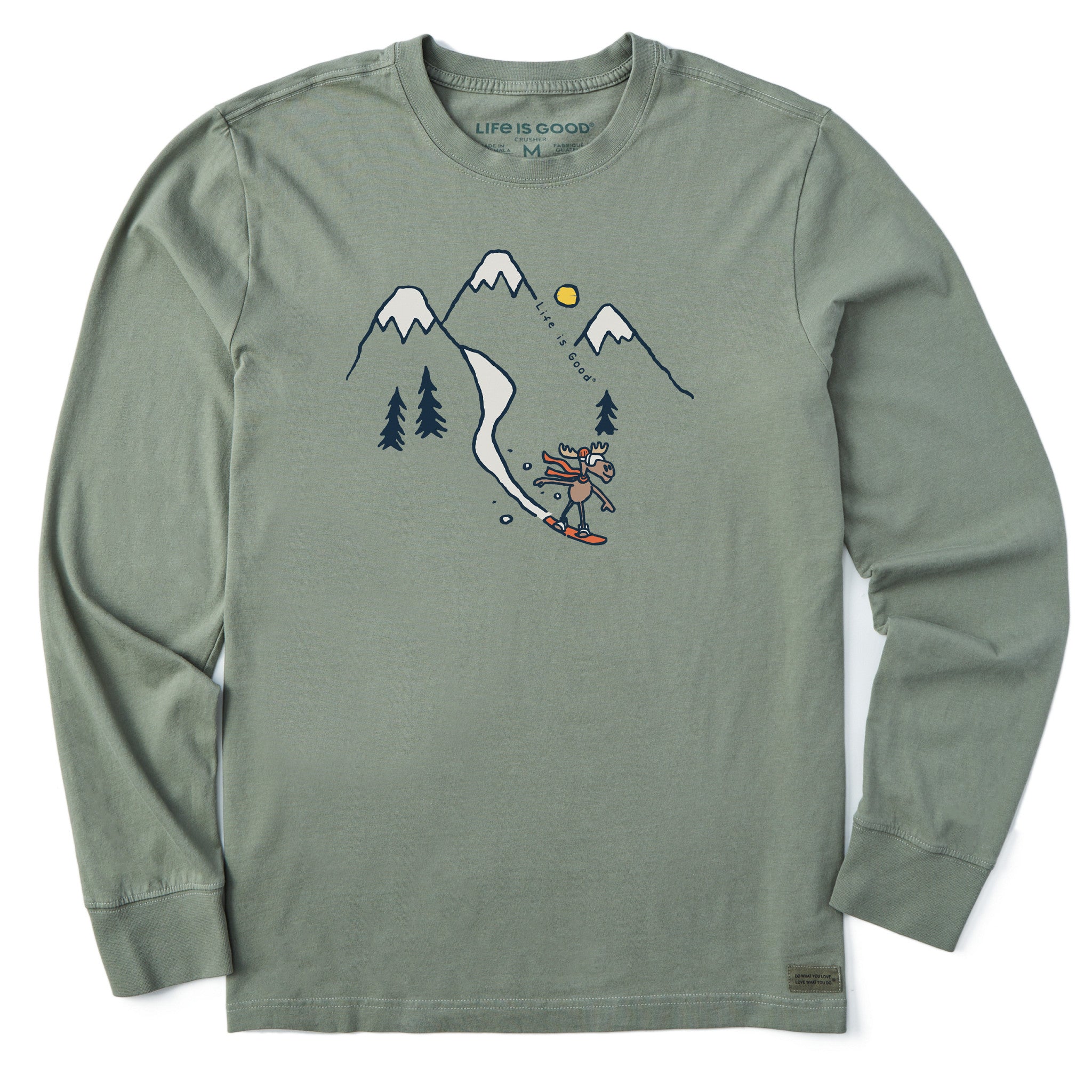 Men's Moose Snowboard Vista Long Sleeve Crusher Tee