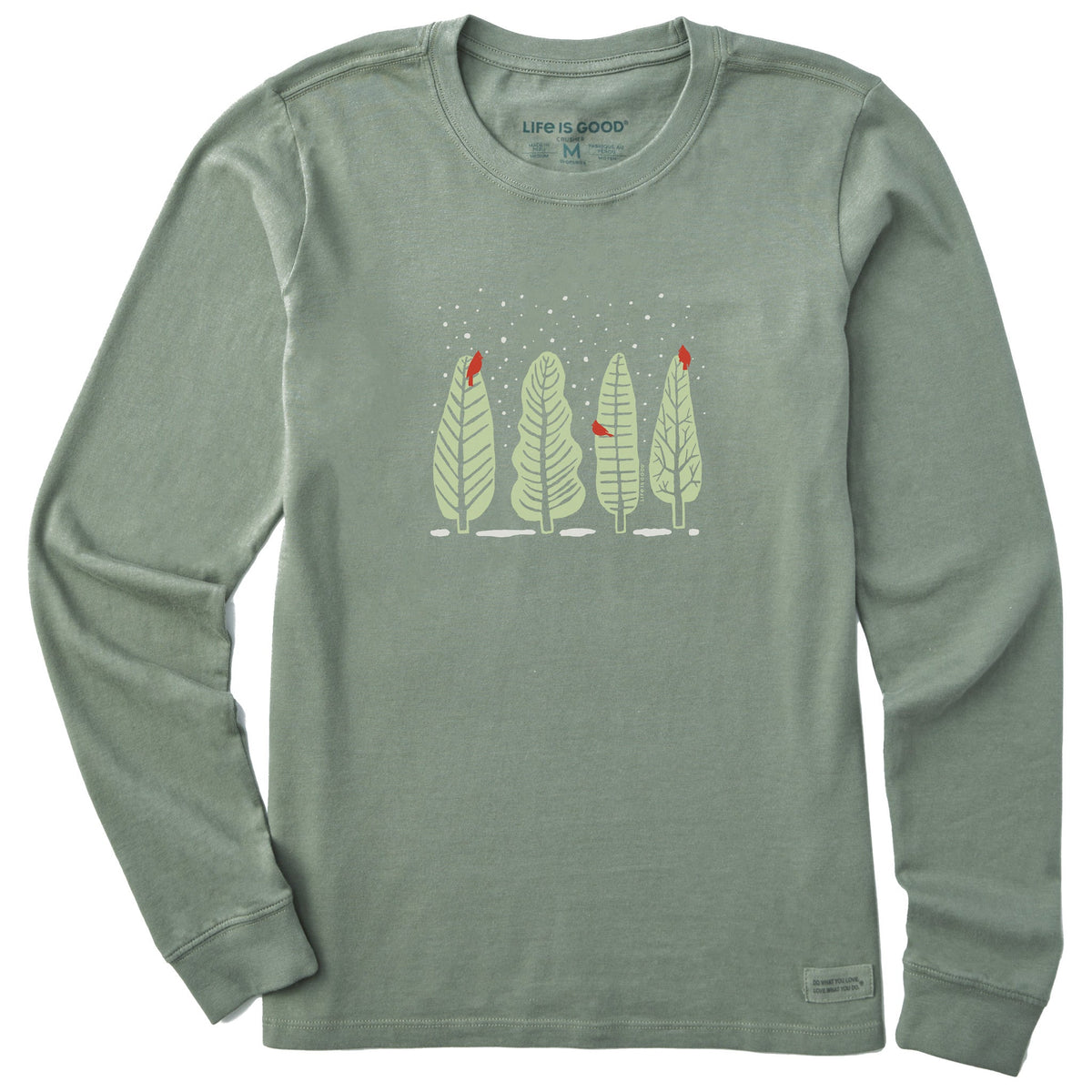 Women's Four Cardinal Trees Long Sleeve Crusher Tee