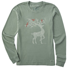 Women's Dear Cardinals Long Sleeve Crusher Tee