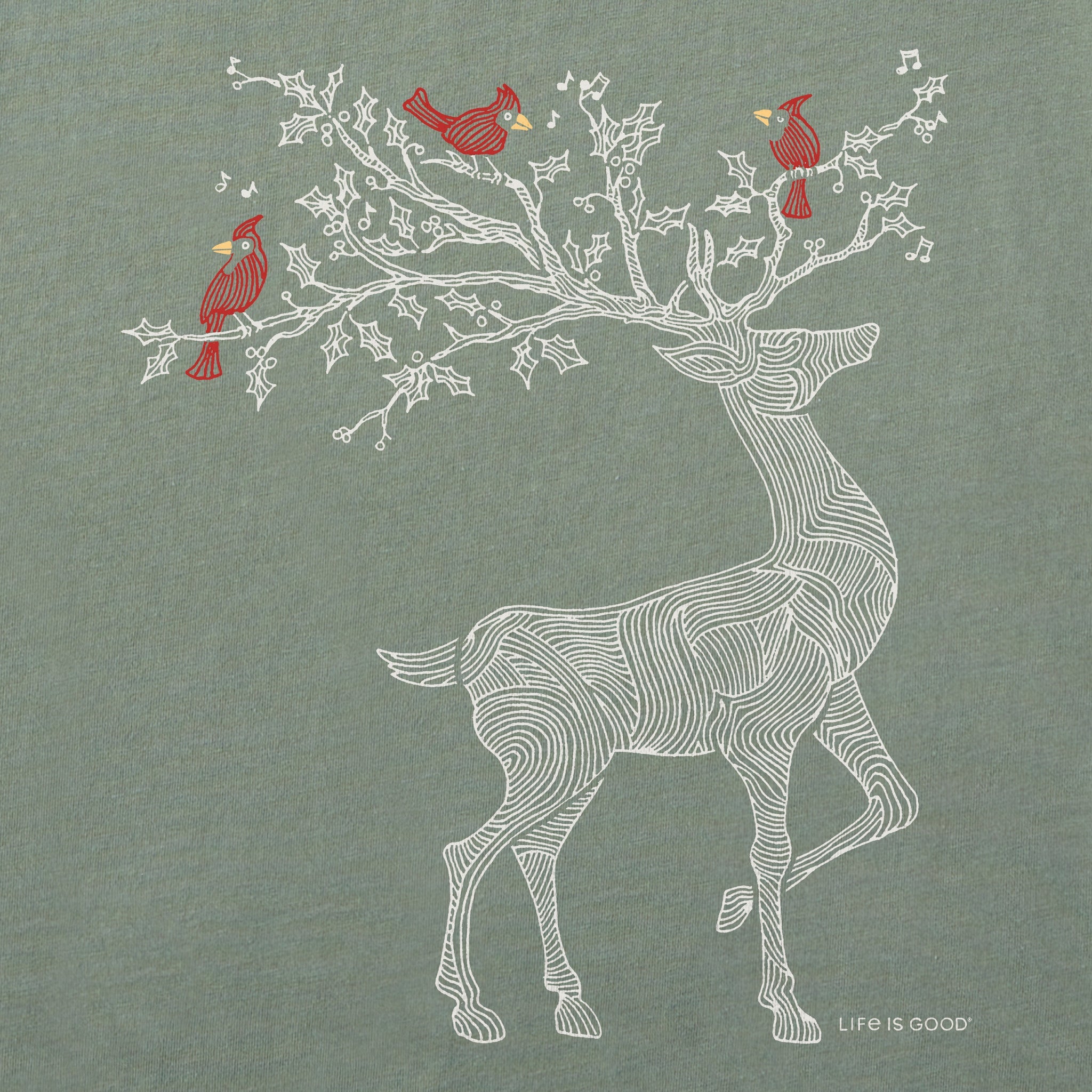 Women's Dear Cardinals Long Sleeve Crusher Tee