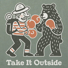 Men's Take it Outside Boxing Short Sleeve Tee
