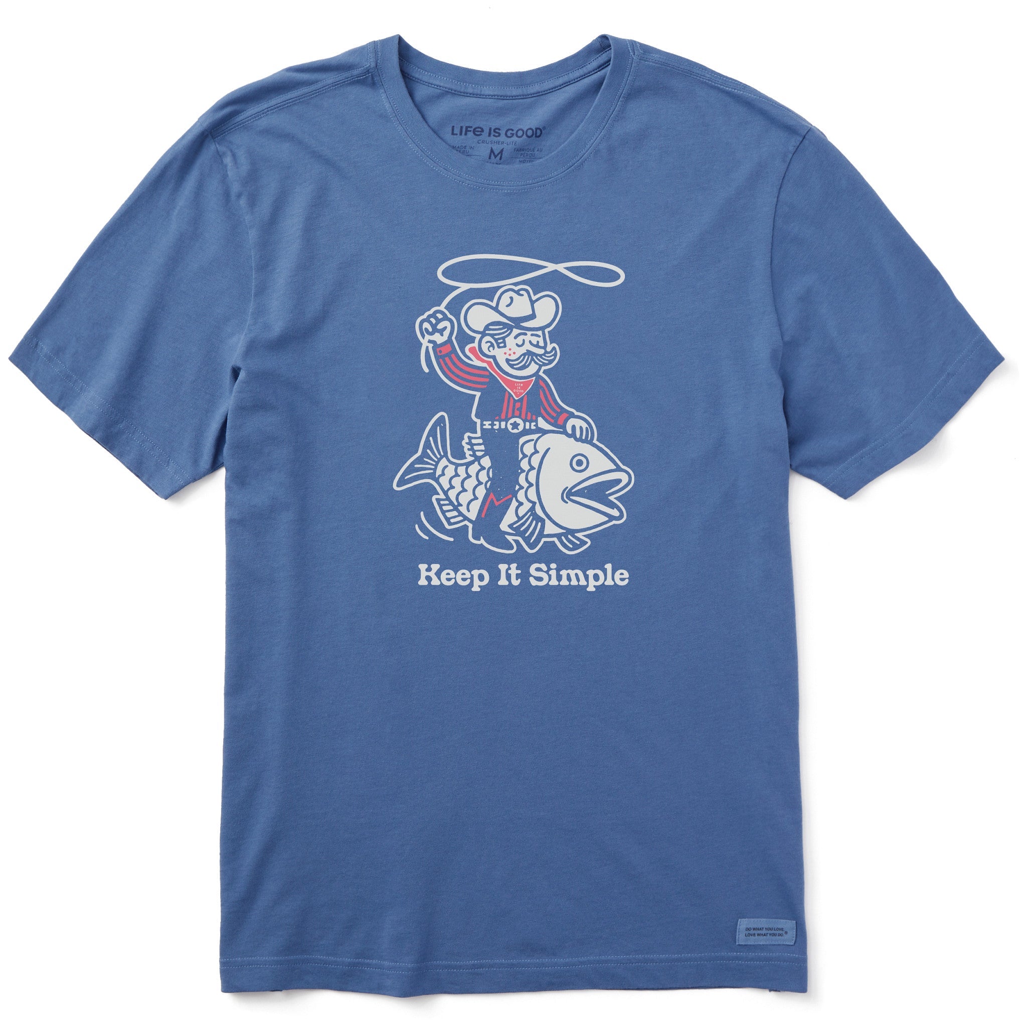 Men's Keep it Simple Cowboy Fish Short Sleeve Tee