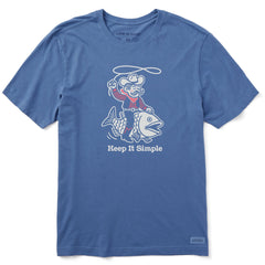 Men's Keep it Simple Cowboy Fish Short Sleeve Tee