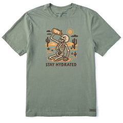 Men's Stay Hydrated Skeleton Short Sleeve Tee