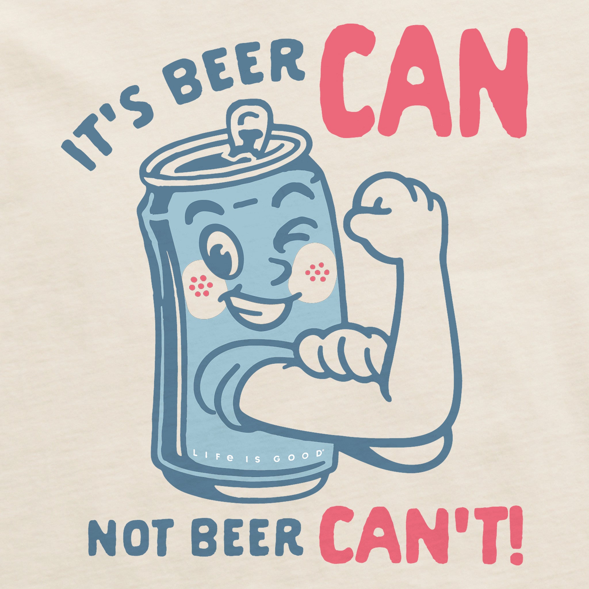 Women's It's Beer Can Flex Short Sleeve Crusher Boxy Tee