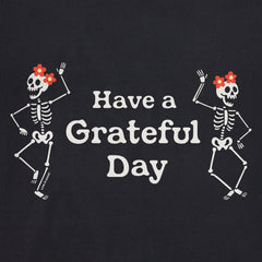 Women's Have a Grateful Day Dancing Skeletons Short Sleeve Crusher Boxy Tee