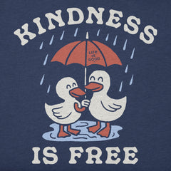 Women's Kindness is Free Ducks Short Sleeve Tee
