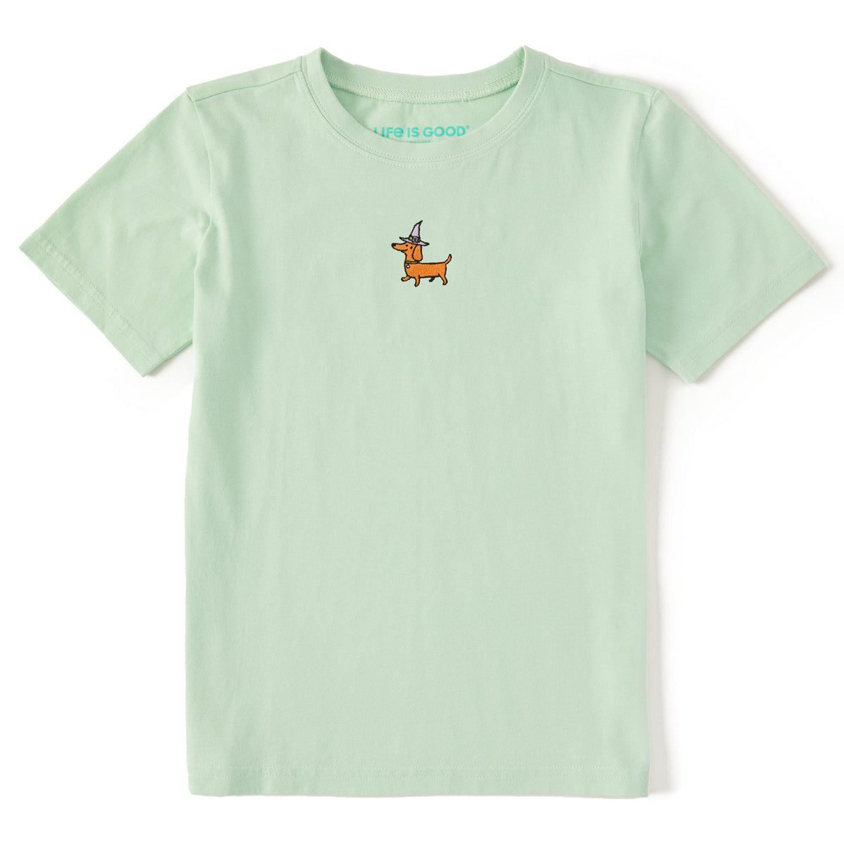 Kids Embroidered Witchy Weenie Short Sleeve Crusher Tee