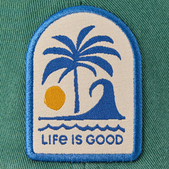 Adult Unisex Palm Wave Patch Chill Cap