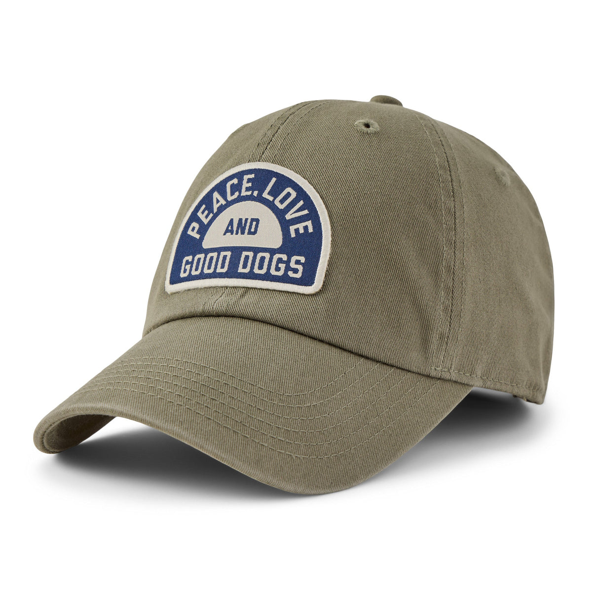 Adult Unisex Peace Love & Good Dogs Patch Chill Cap