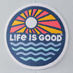 Adult Unisex Sunset Waves Patch Chill Cap