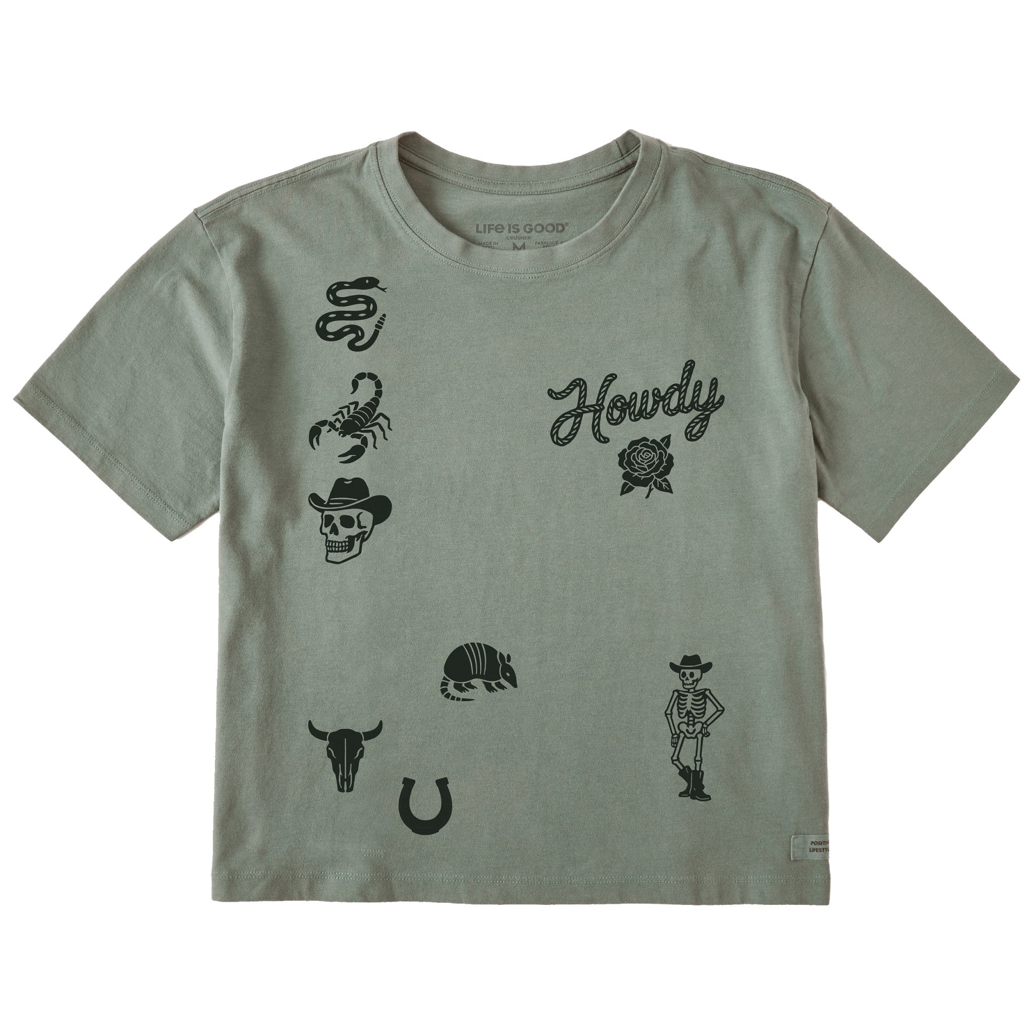 Women's Cowboy Medley Short Sleeve Crusher Boxy Tee
