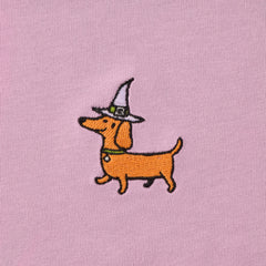 Women's Embroidered Witchy Weenie Short Sleeve Crusher Boxy Tee