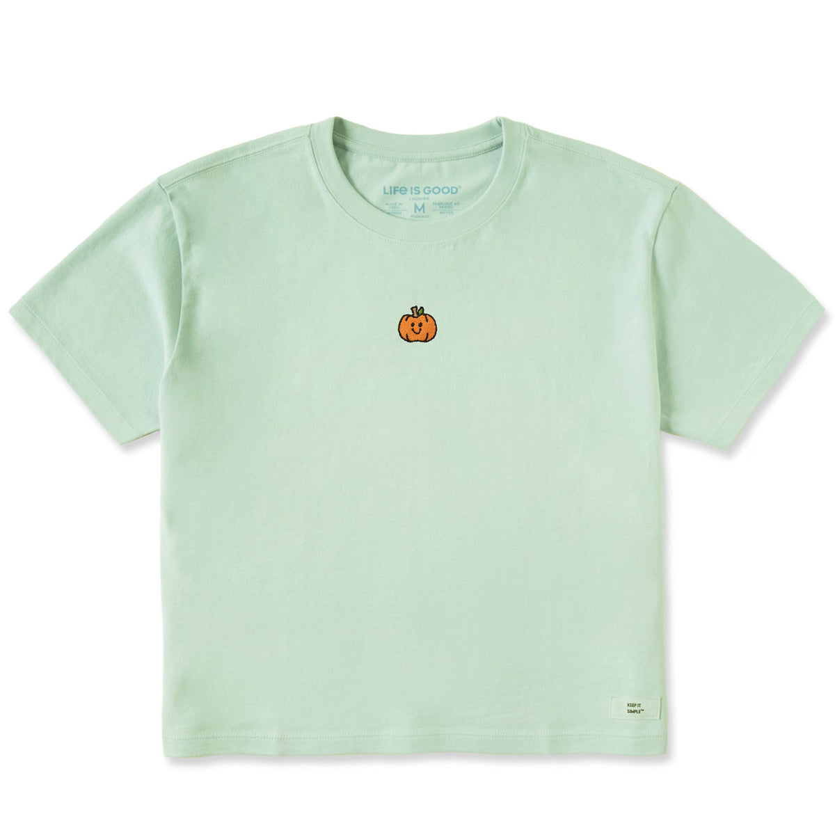 Women's Happy Little Pumpkin Short Sleeve Crusher Boxy Tee