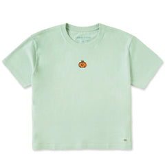 Women's Happy Little Pumpkin Short Sleeve Crusher Boxy Tee
