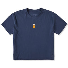 Women's Happy Pint Short Sleeve Crusher Boxy Tee