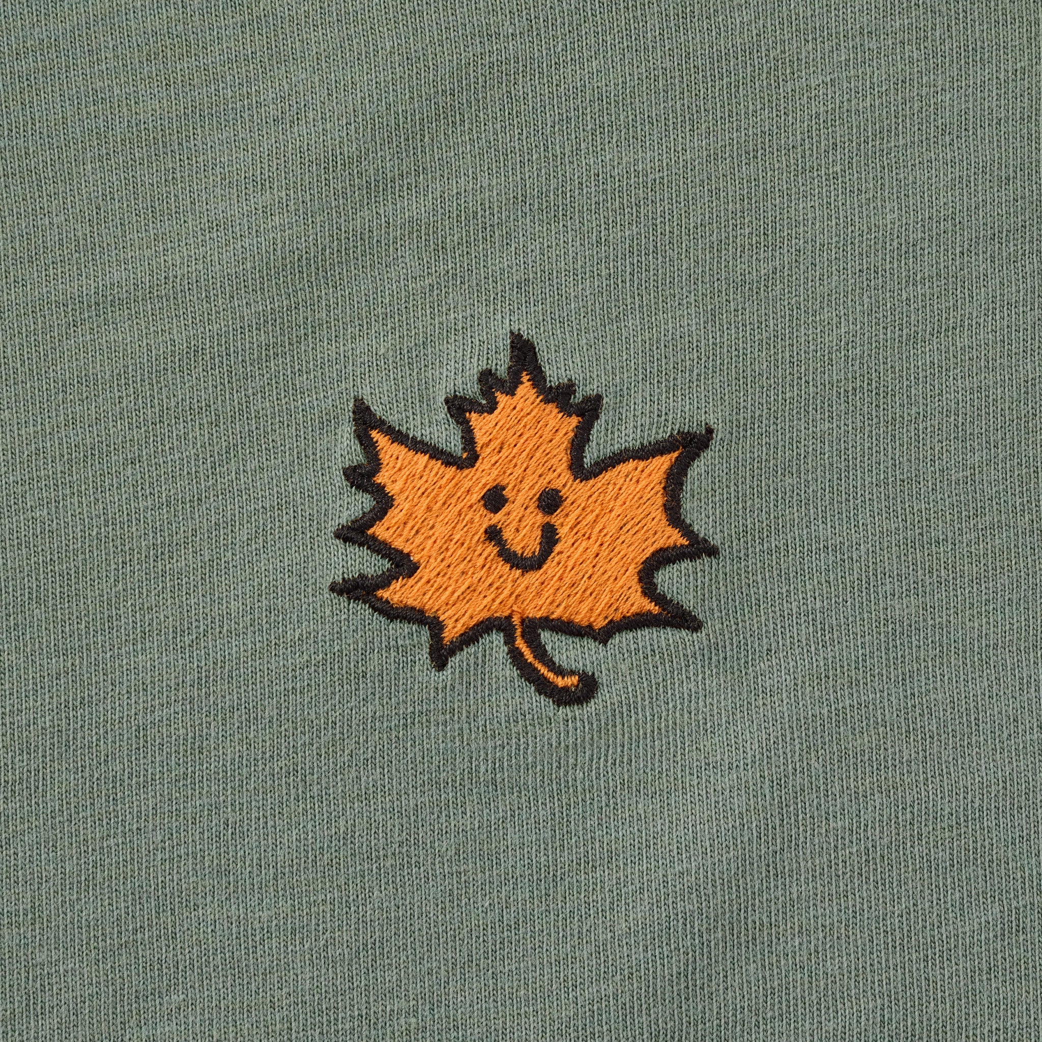 Women's Happy Fall Leaf Long Sleeve Crusher Tee