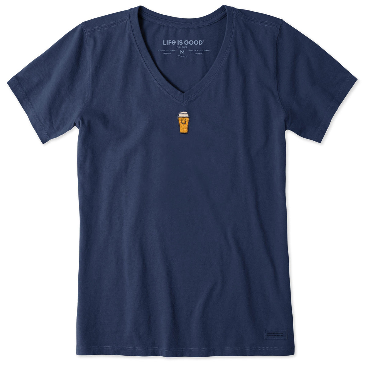 Women's Happy Pint Short Sleeve Crusher Vee