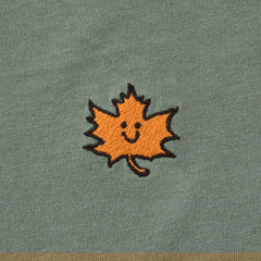 Women's Happy Fall Leaf Short Sleeve Crusher Tee