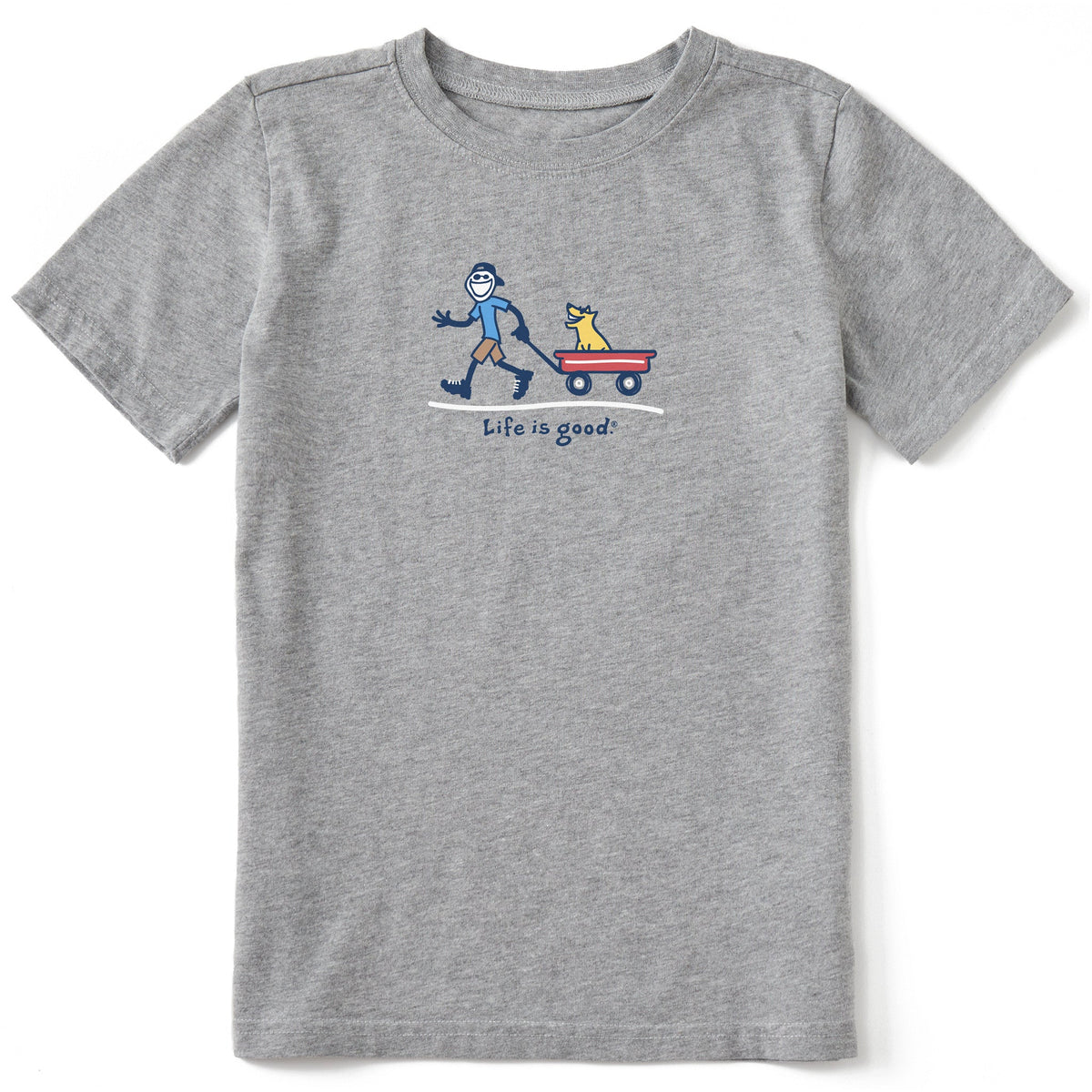 Kids Jake and Rocket Wagon Short Sleeve Crusher Tee