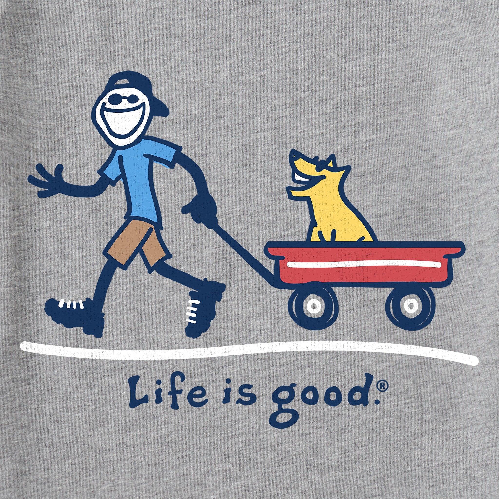 Kids Jake and Rocket Wagon Short Sleeve Crusher Tee