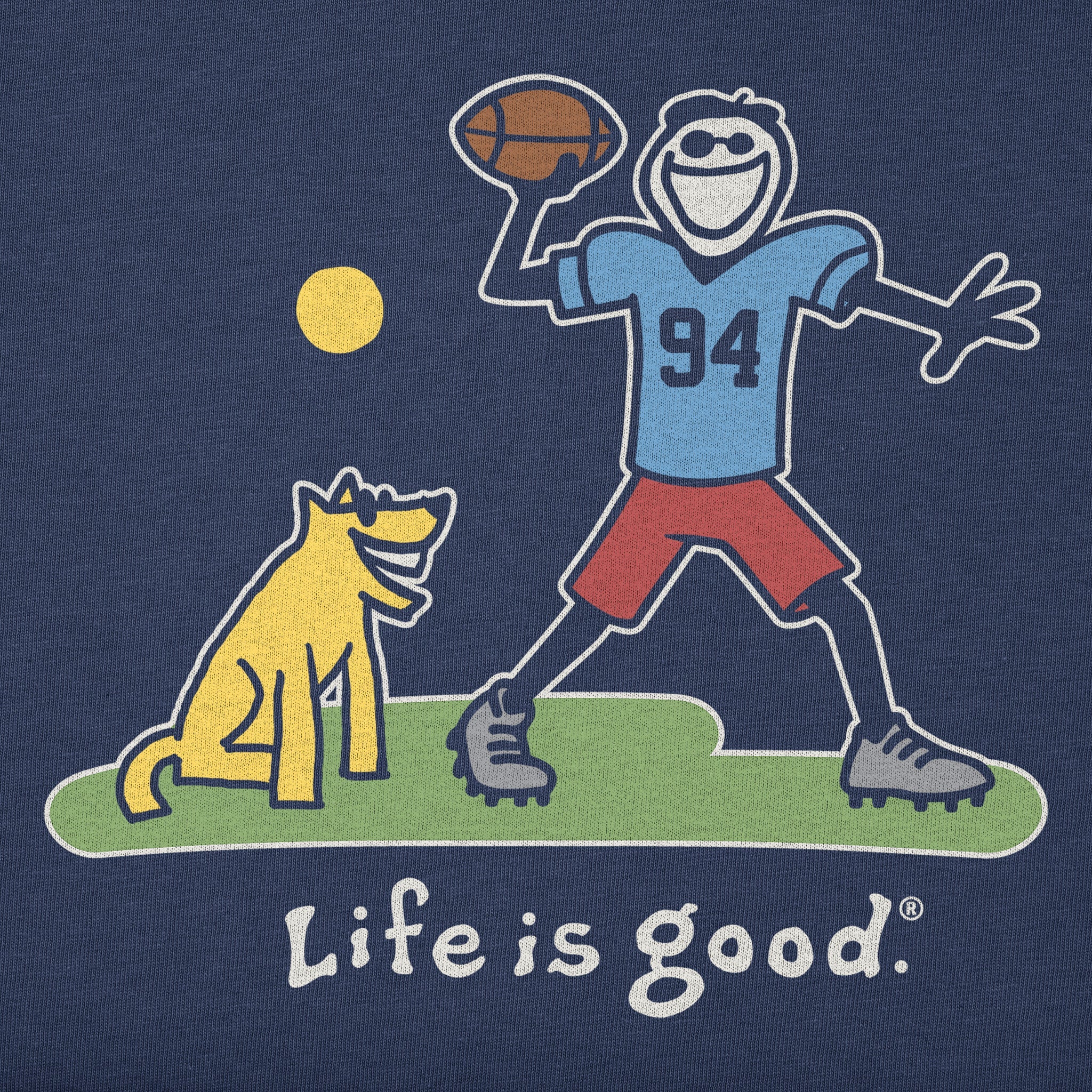Kids Jake and Rocket Football Short Sleeve Crusher Tee