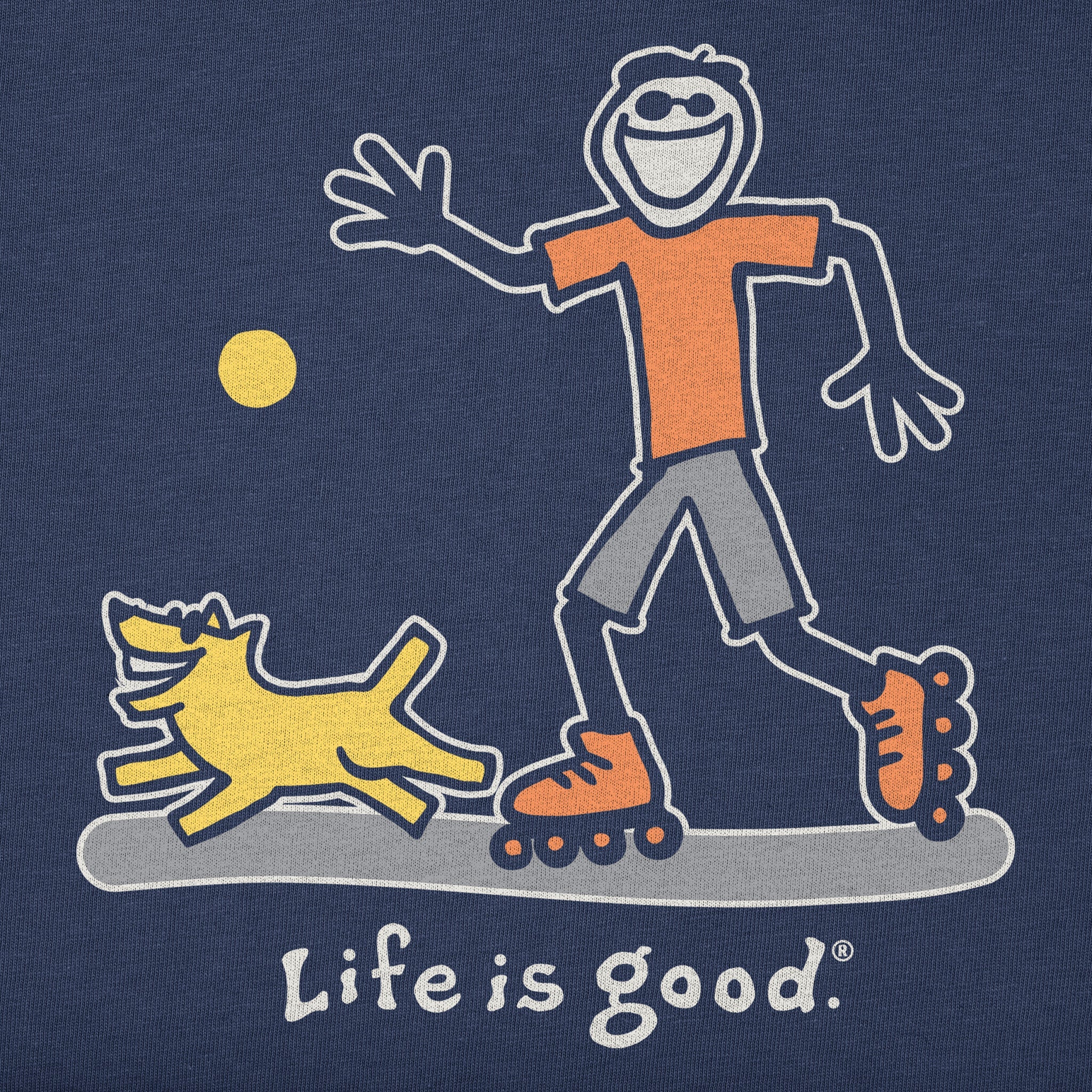 Kids Jake and Rocket Skating Short Sleeve Crusher Tee