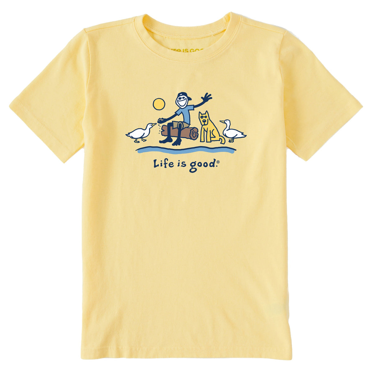 Kids Jake and Rocket Ducks Short Sleeve Crusher Tee