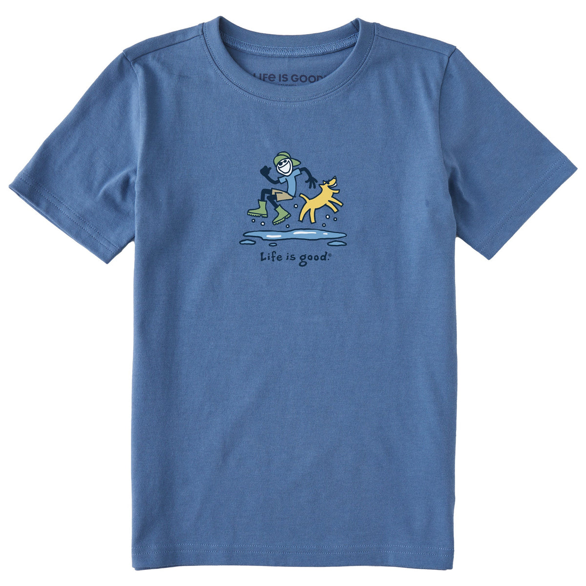 Kids Jake and Rocket Puddle Short Sleeve Crusher Tee
