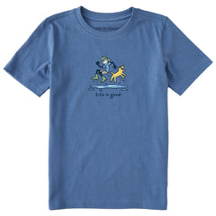 Kids Jake and Rocket Puddle Short Sleeve Crusher Tee