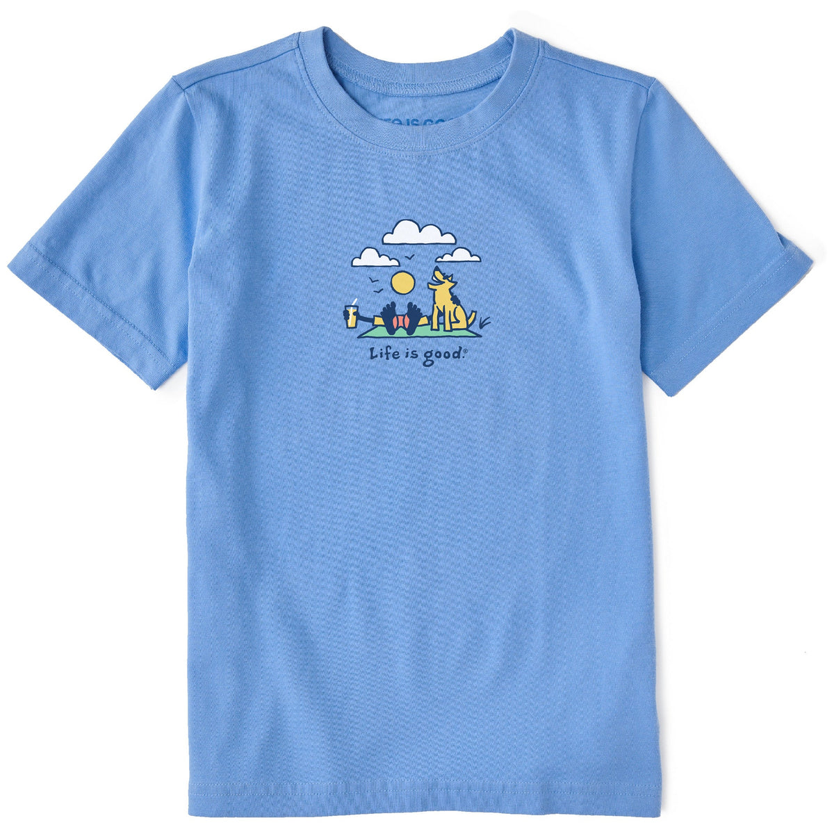 Kids Jake and Rocket Clouds Short Sleeve Crusher Tee
