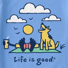 Kids Jake and Rocket Clouds Short Sleeve Crusher Tee