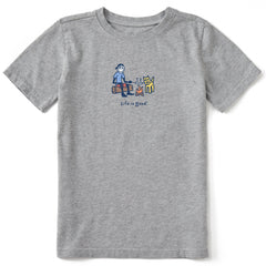 Kids Jake and Rocket Smores Short Sleeve Crusher Tee