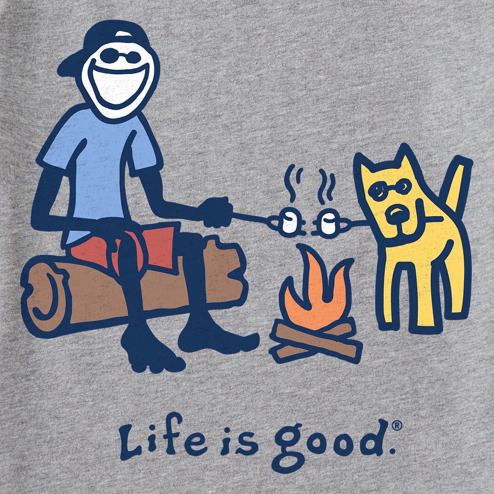 Kids Jake and Rocket Smores Short Sleeve Crusher Tee