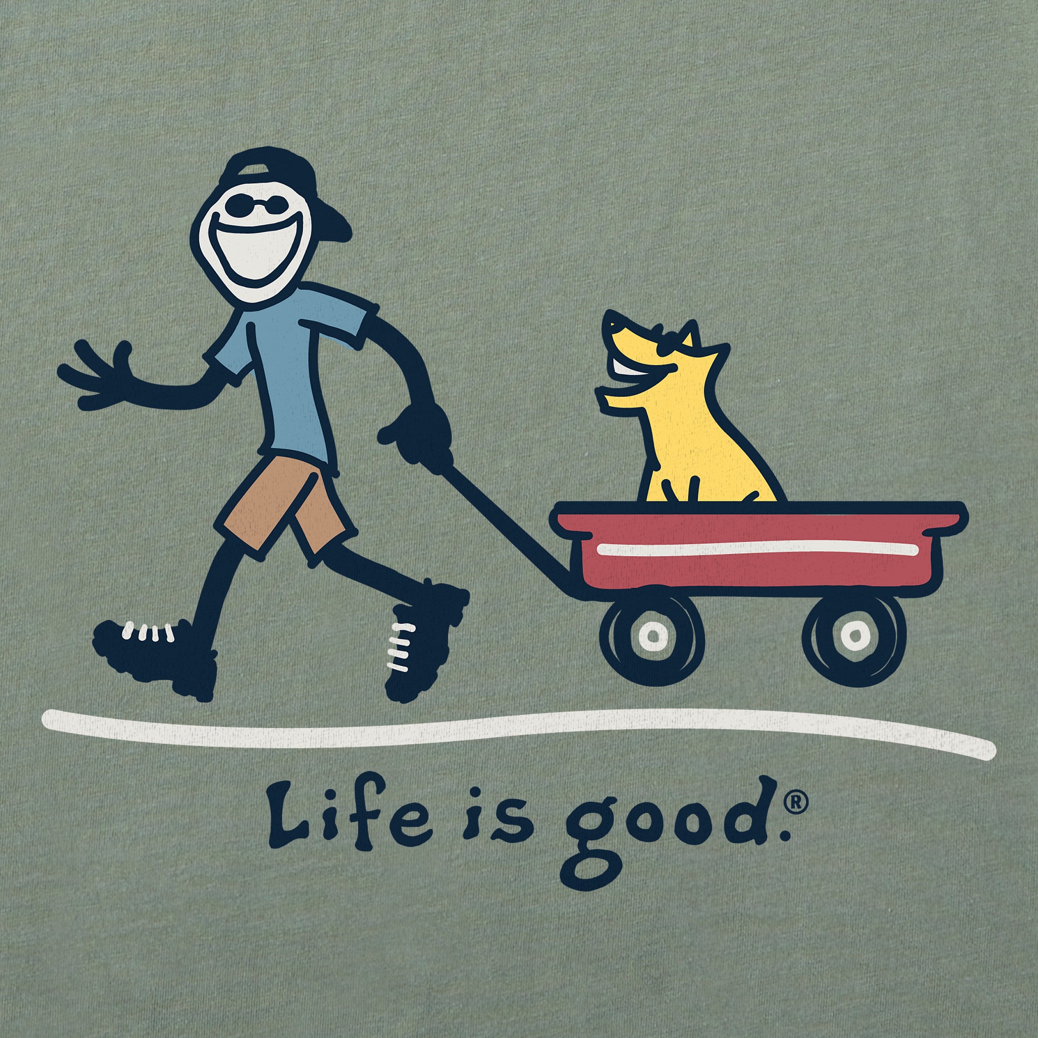 Men's Jake and Rocket Wagon Short Sleeve Tee
