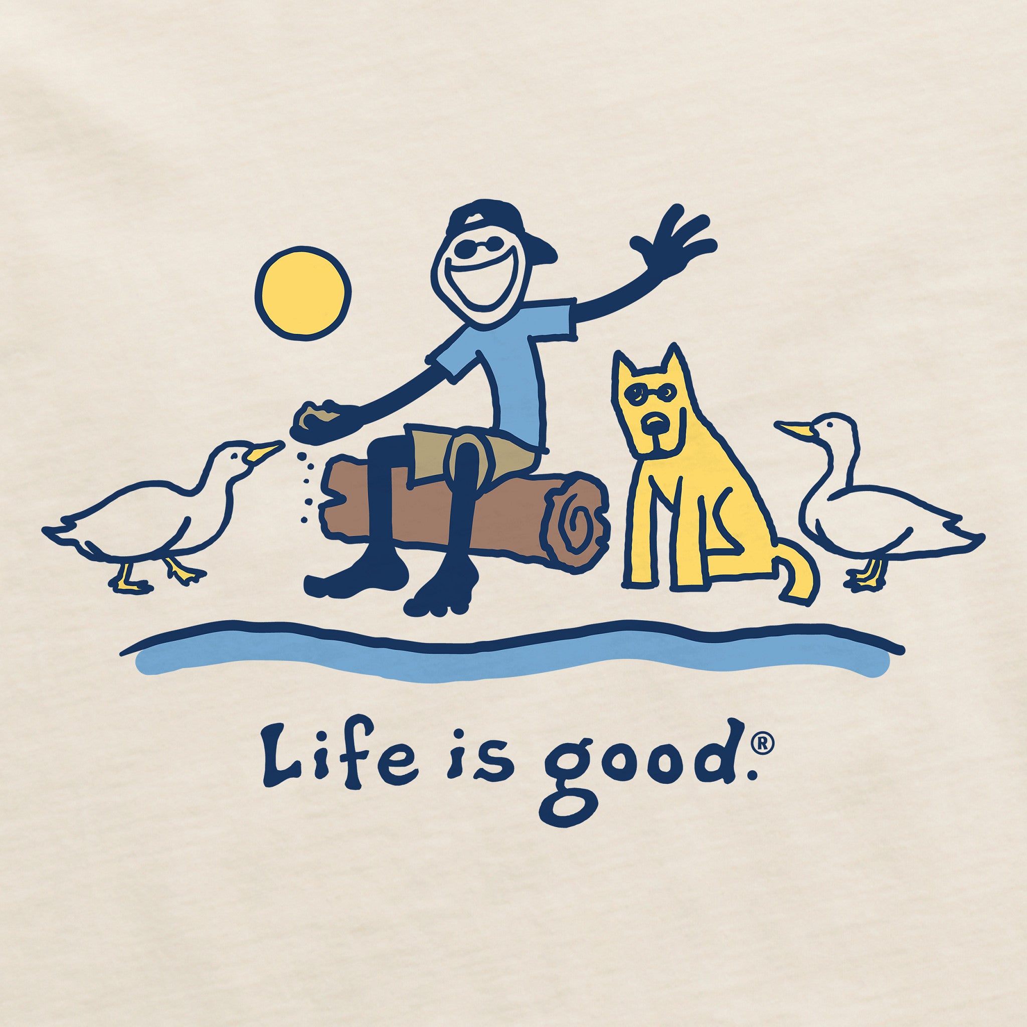 Men's Jake and Rocket Ducks Short Sleeve Crusher Tee