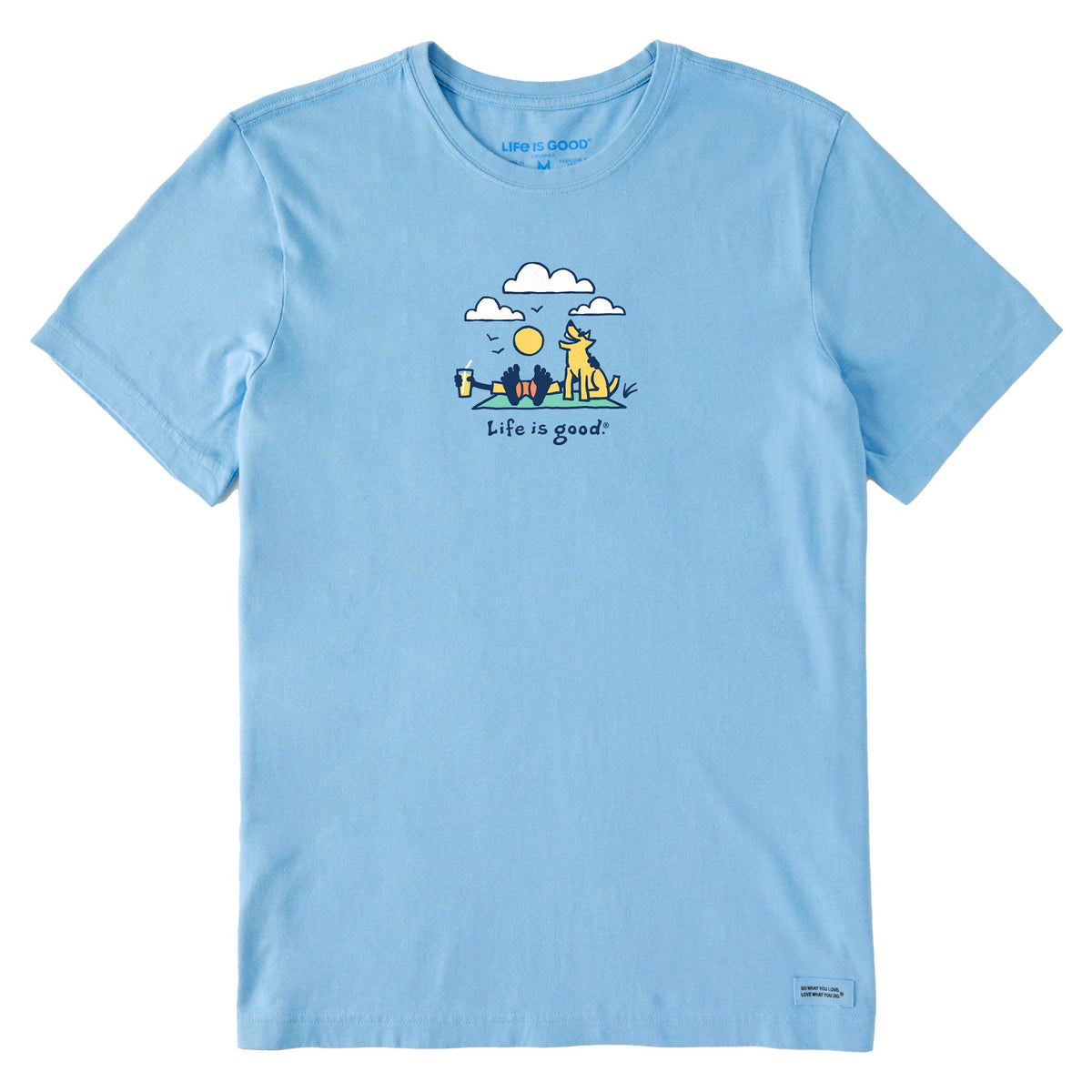 Men's Jake and Rocket Clouds Short Sleeve Crusher Tee