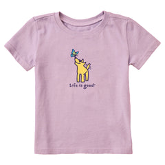 Toddler Rocket Butterfly Short Sleeve Crusher Tee