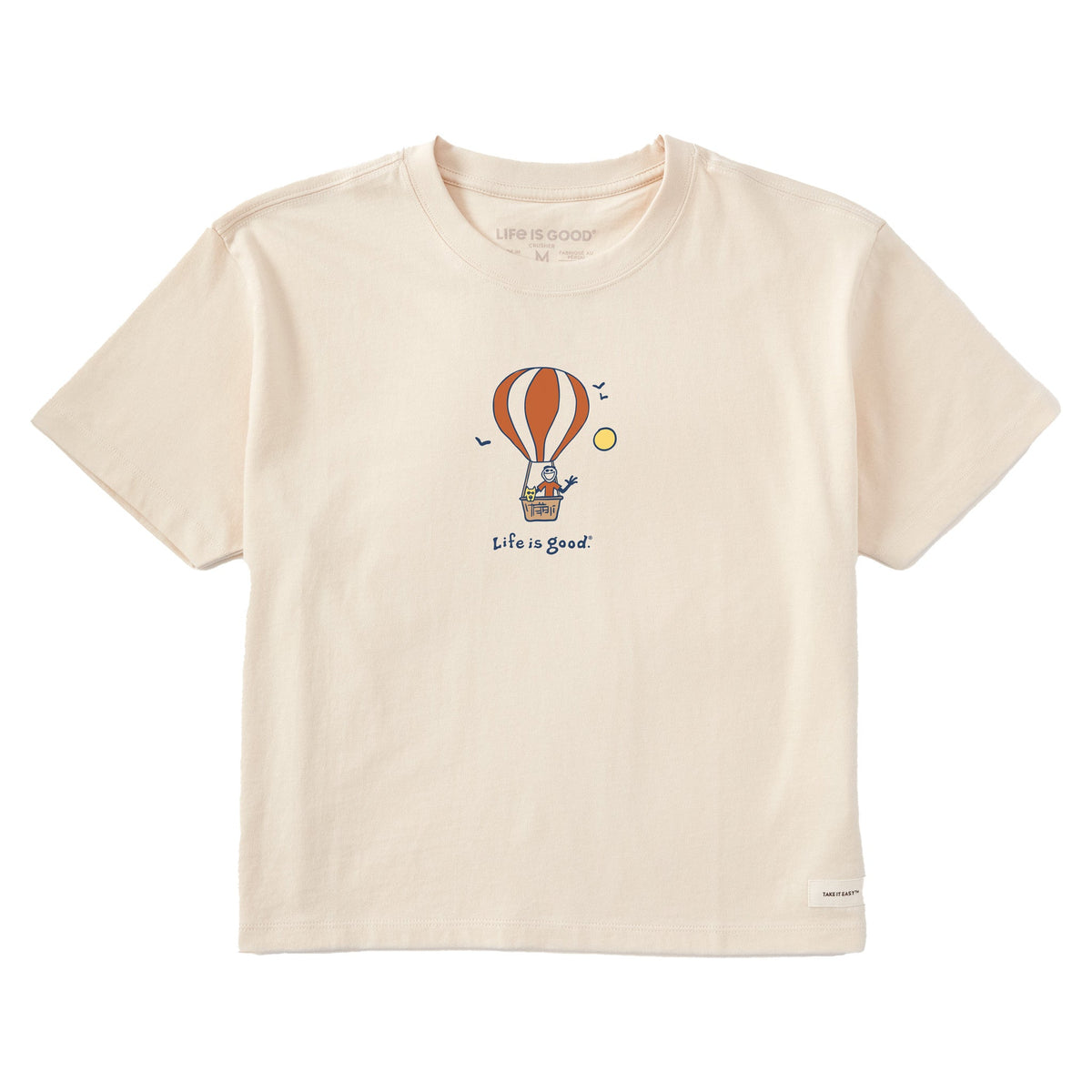 Women's Jake and Rocket Balloon Short Sleeve Crusher Boxy Tee