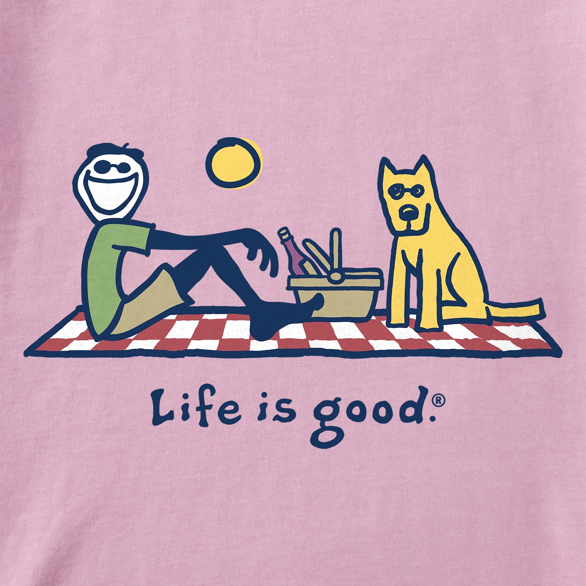 Women's Jake and Rocket Picnic Short Sleeve Crusher Tee