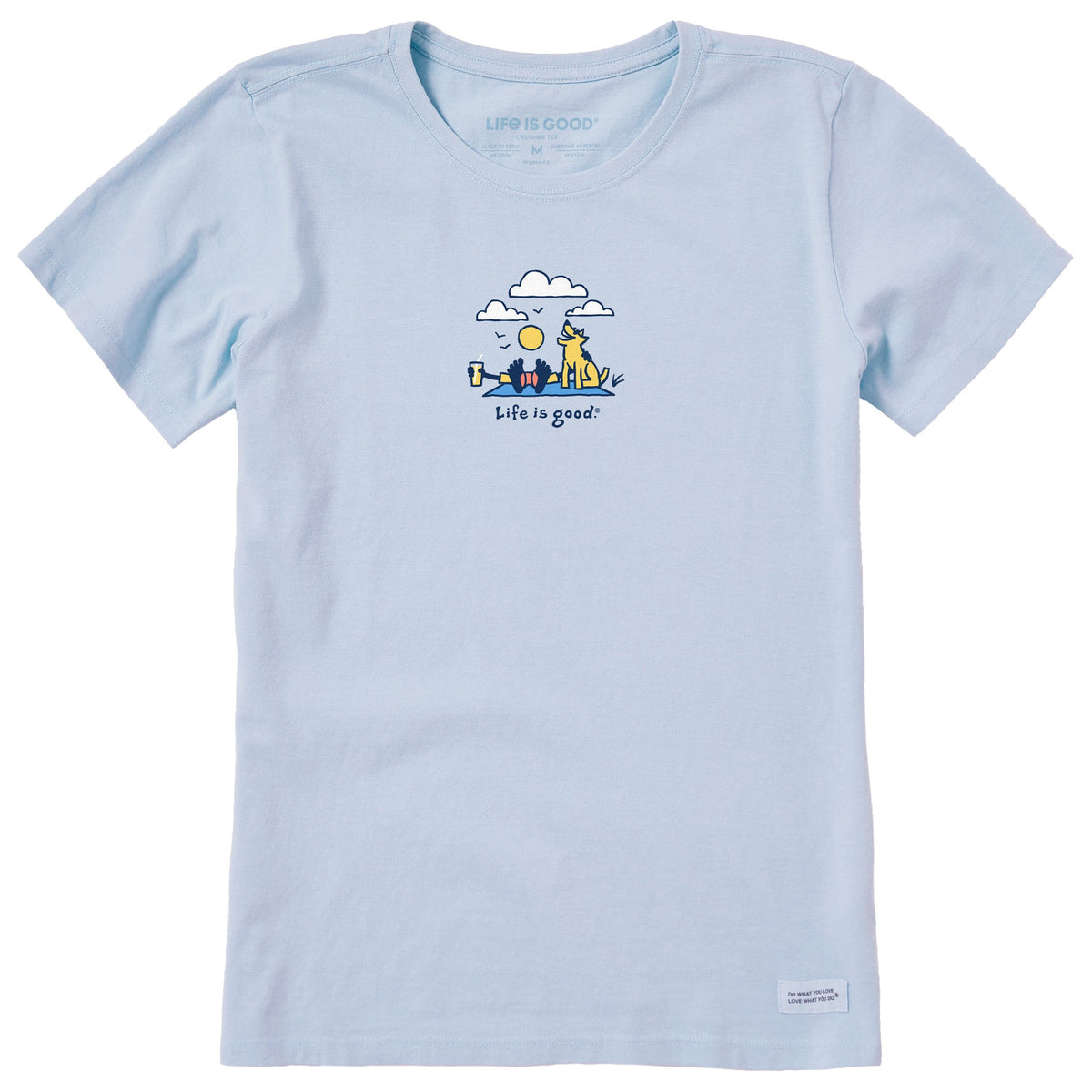 Women's Jake and Rocket Clouds Short Sleeve Crusher Tee