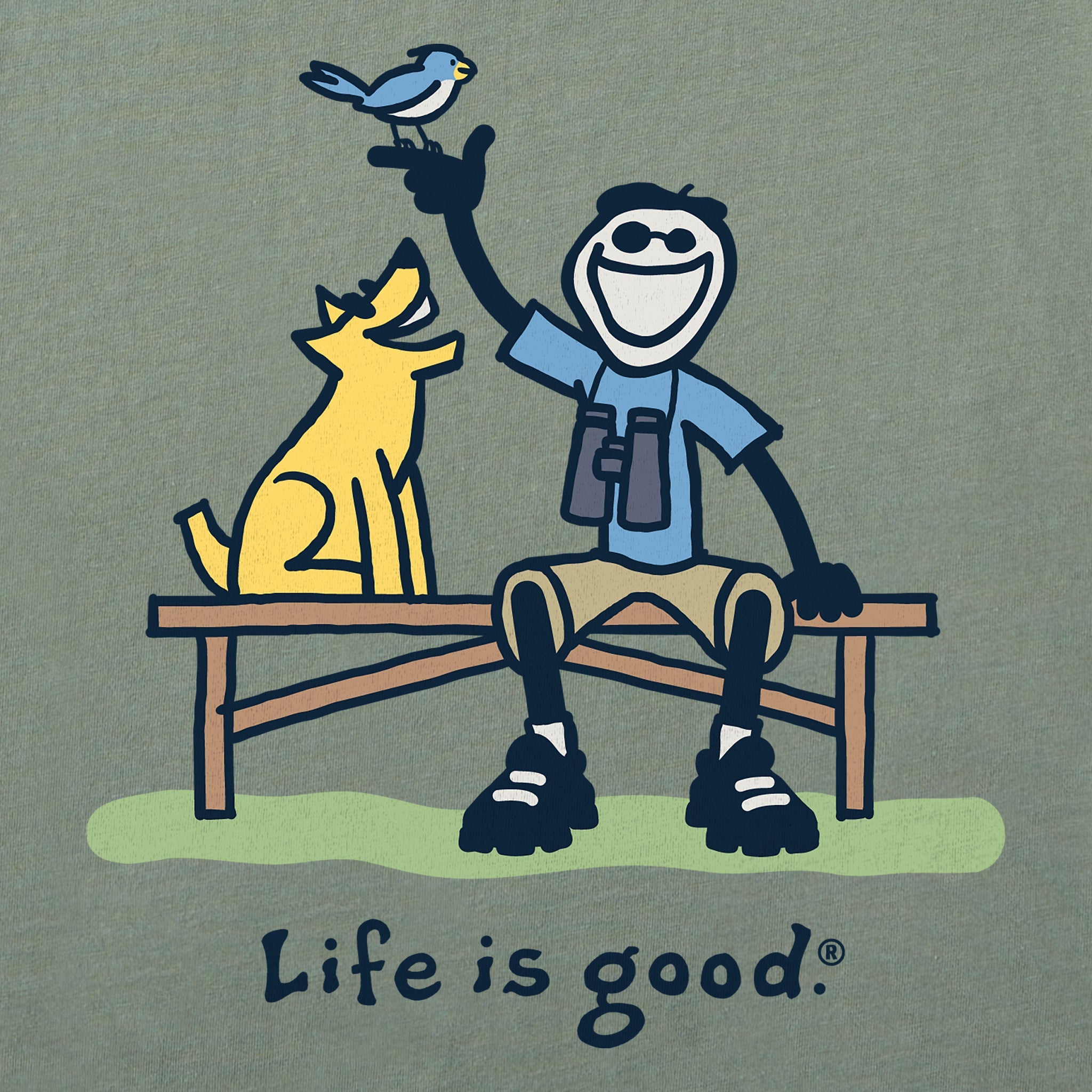 Women's Jake and Rocket Birding Short Sleeve Crusher Tee