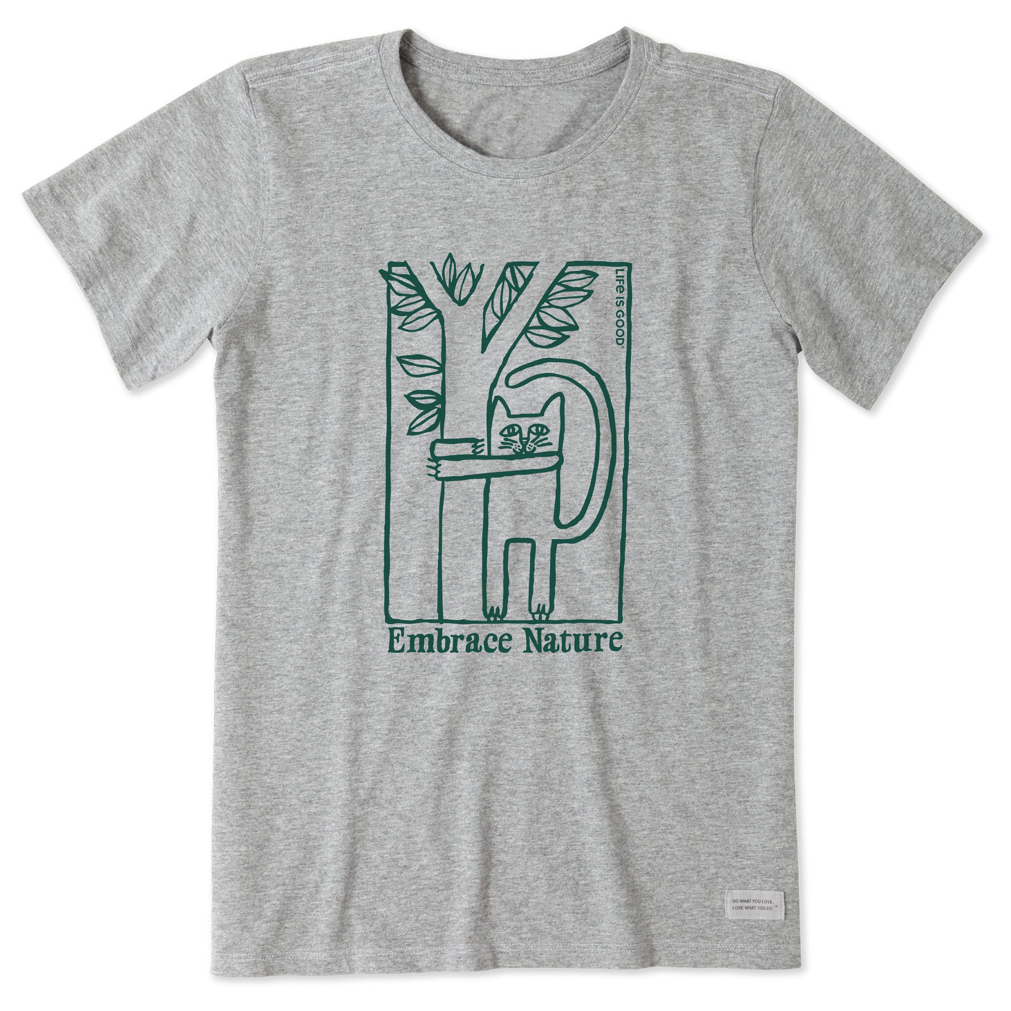 Women's Embrace Nature Cat Short Sleeve Crusher Tee