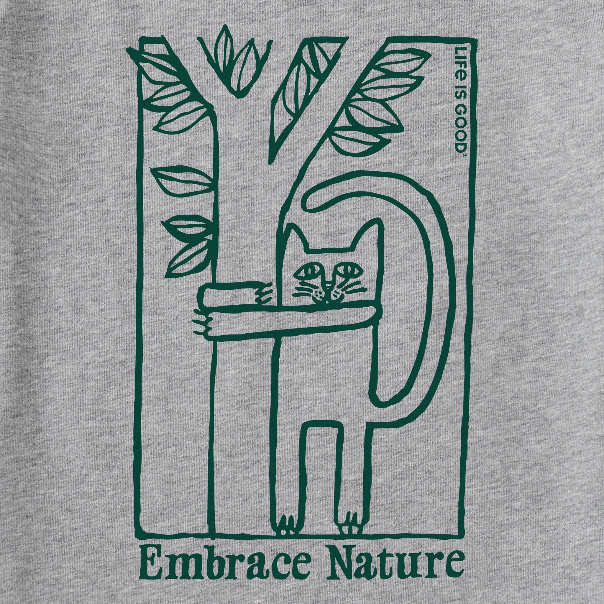 Women's Embrace Nature Cat Short Sleeve Crusher Tee