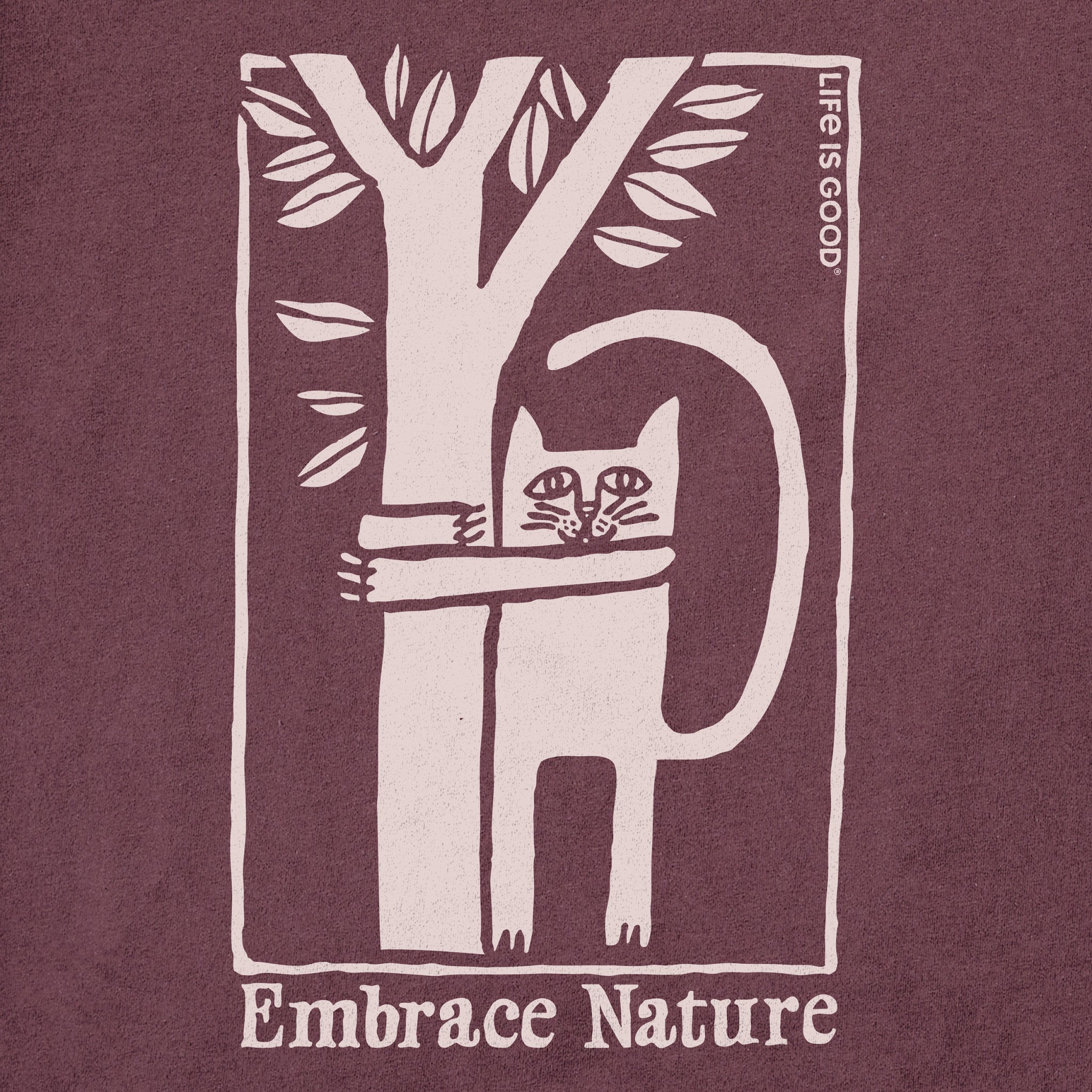 Women's Embrace Nature Cat Short Sleeve Crusher Tee