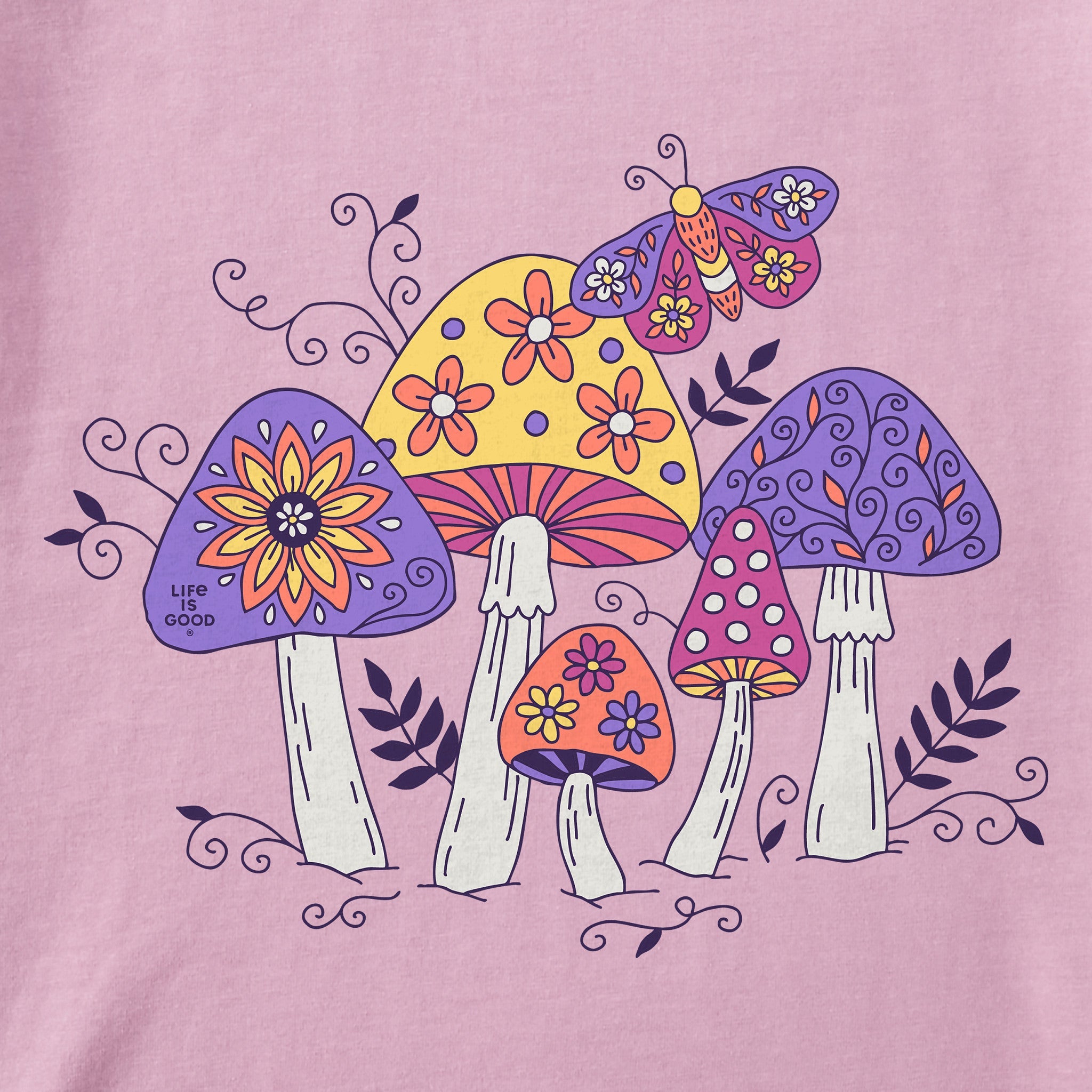 Kids Mushroom Magic Short Sleeve Crusher Tee