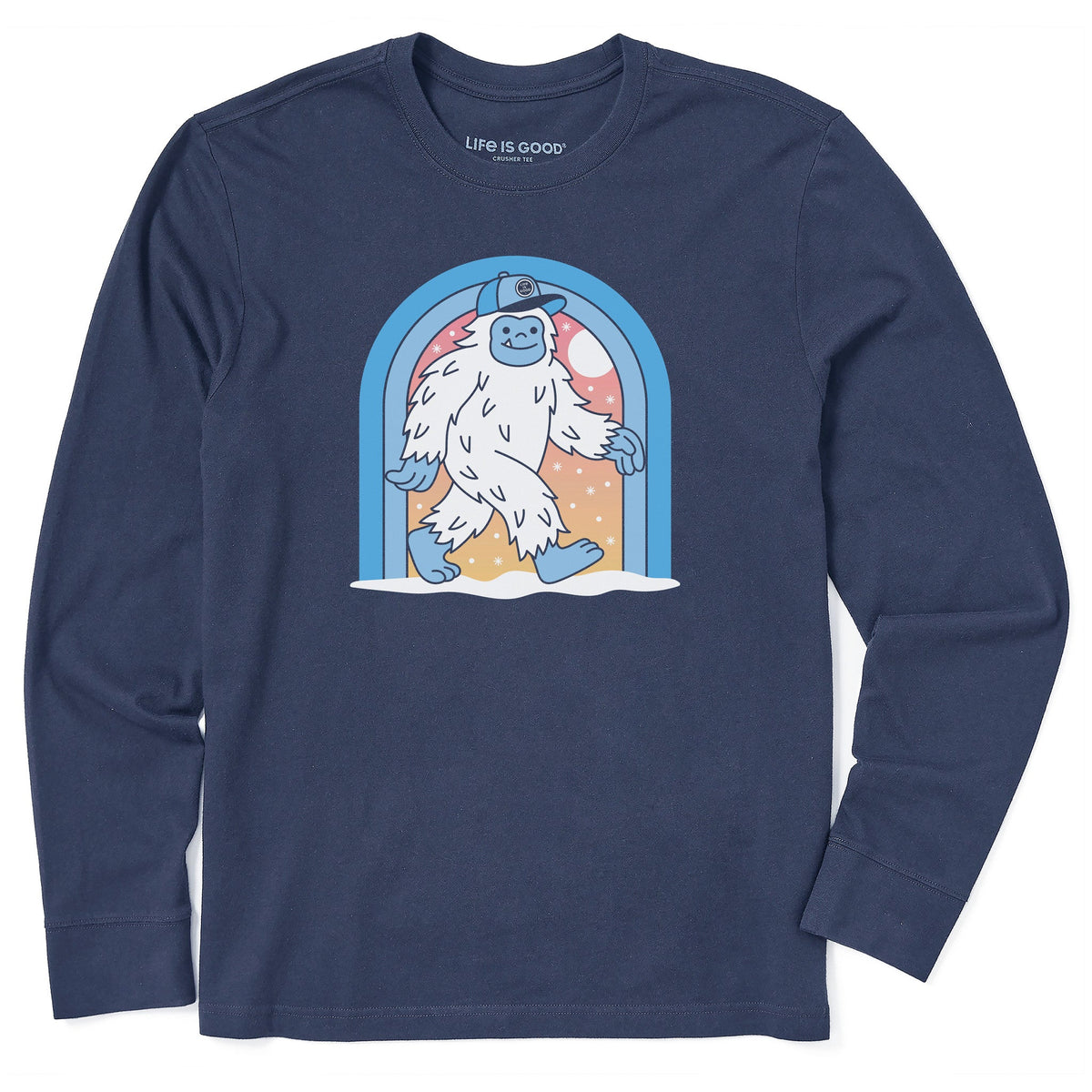 Men's Yeti Trucker Hat Long Sleeve Crusher Tee
